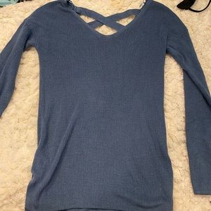 Sweater with cross back